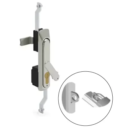 IP-L039 Handle Rod Latch Swing Gearbox Type Keyed Padlockable Stainless Steel