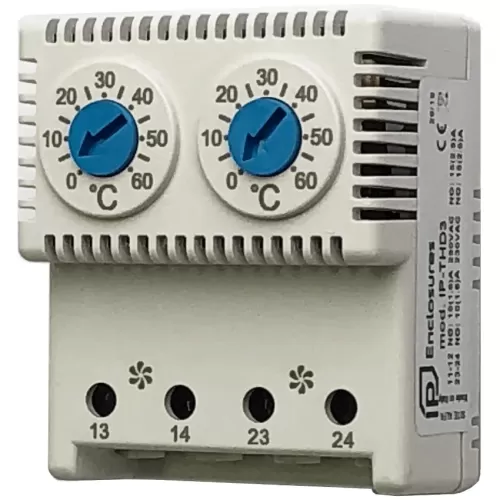 IP-THD3 Thermostat Double NO|NO 0/+60| 0/+60 °C