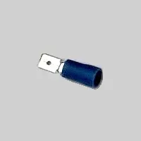 TVPO2-6.3M Blue Insulated Push On Male Terminals 1.5 - 2.5 mm²