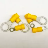 TVR5-10TG Twin Grip Yellow Insulated Ring Terminals 4.0 - 6.0 mm²